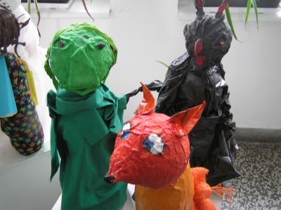 Elevkonst i J A Komenský-skolan.